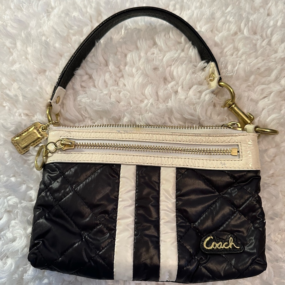 Coach Poppy Black and White